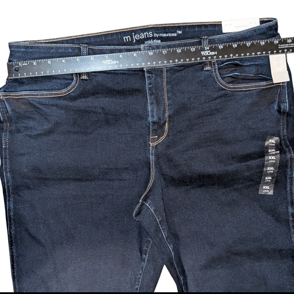 NWT M Jeans by Maurices Vintage Dark Wash Mid Rise Jegging, Size XXL Long - Picture 8 of 10
